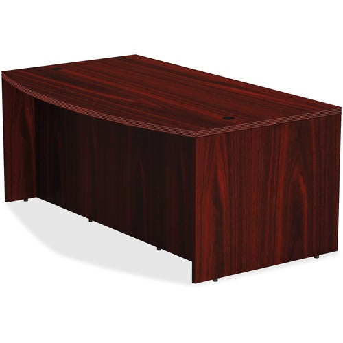 Lorell LLR34348 Chateau Series Bowfront Desk