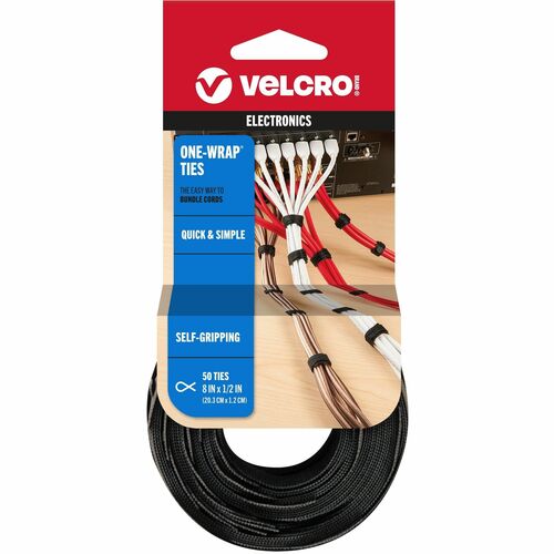 VELCRO® VEK95172 One Wrap Light-duty Thin Bundling Ties