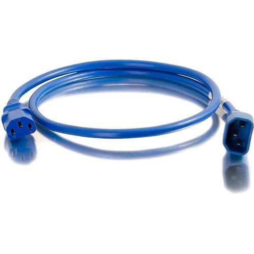 C2G CGO17492 4ft 18AWG Power Cord (IEC320C14 to IEC320C13) - Blue