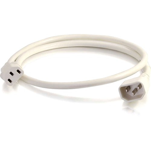 C2G CGO17503 5ft 18AWG Power Cord (IEC320C14 to IEC320C13) - White