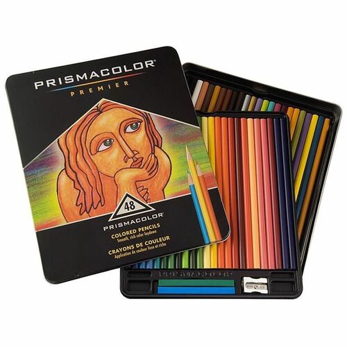 Prismacolor SAN3598THT Premier Colored Pencils - 48/Set