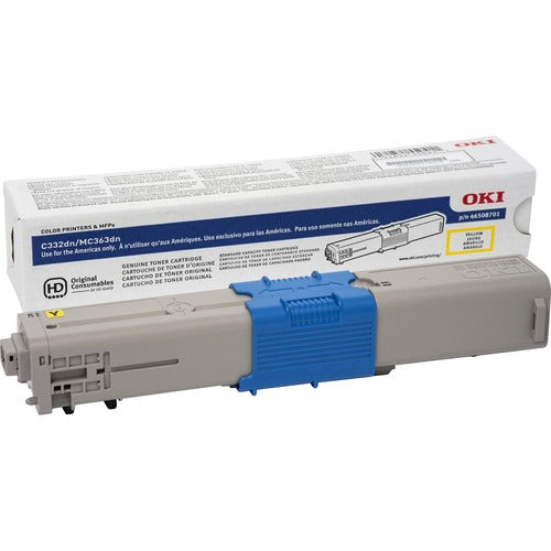 Oki OKI46508701 Original LED Toner Cartridge - Yellow - 1 Each