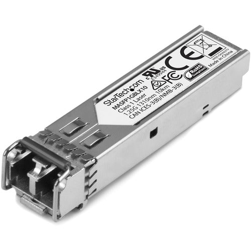 StarTech.com STCMASFP1GBLX10 Cisco Meraki MA-SFP-1GB-LX10 Compatible SFP Transceiver Module - 1000BASE-LX