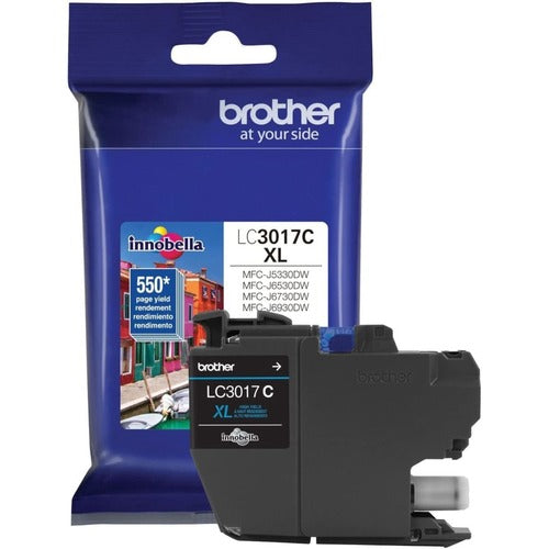 Brother BRTLC3017C Innobella LC3017C Original High Yield Inkjet Ink Cartridge - Cyan - 1 Each