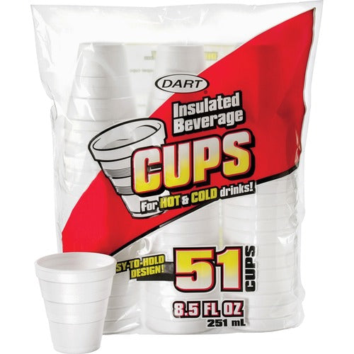 Dart DCC8RP51 8.5 oz Insulated Beverage Cups