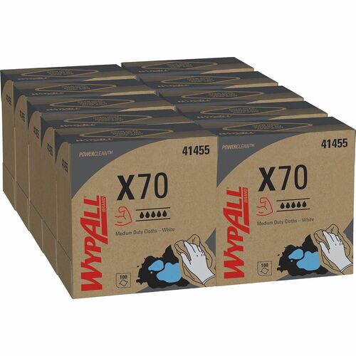 Wypall KCC41455CT PowerClean X70 Medium Duty Cloths - Pop-Up Box