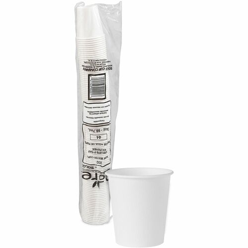 Solo SCC442050 3 oz Treated Paper Water Cups