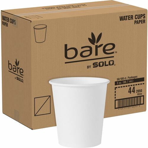 Solo SCC442050CT 3 oz Treated Paper Water Cups