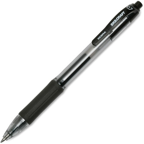 SKILCRAFT® NSN6473133 SKILCRAFT Zebra Medium Point Retractable Gel Pen