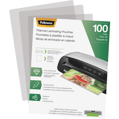Fellowes FEL5743501 Letter-Size Thermal Laminating Pouches