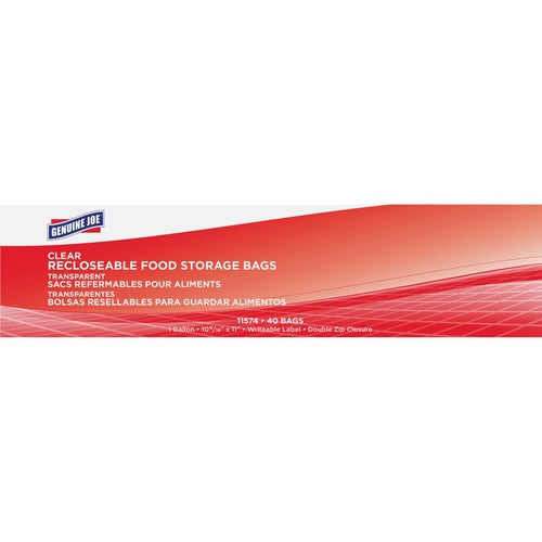 Genuine Joe GJO11574 Food Storage Bags