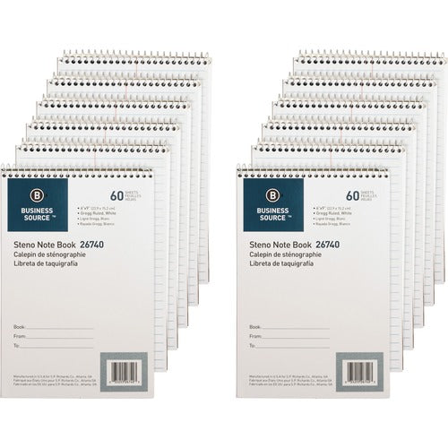 Business Source BSN26740PK Steno Notebook
