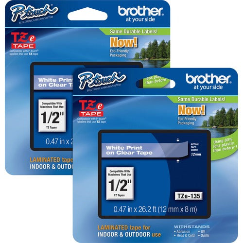 P-touch BRTTZE135BD TZe Laminated Tape Cartridges