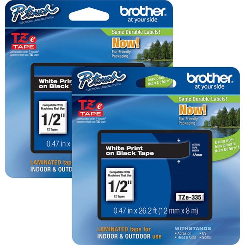 P-touch BRTTZE335BD TZe Laminated Tape Cartridges