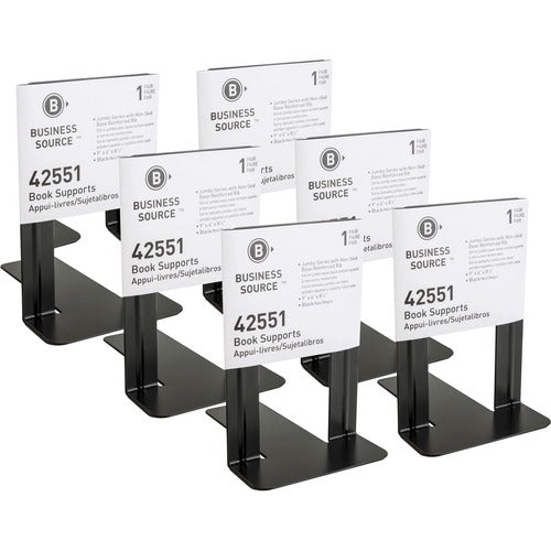 Business Source BSN42551BX Heavy-gauge Steel Book Supports