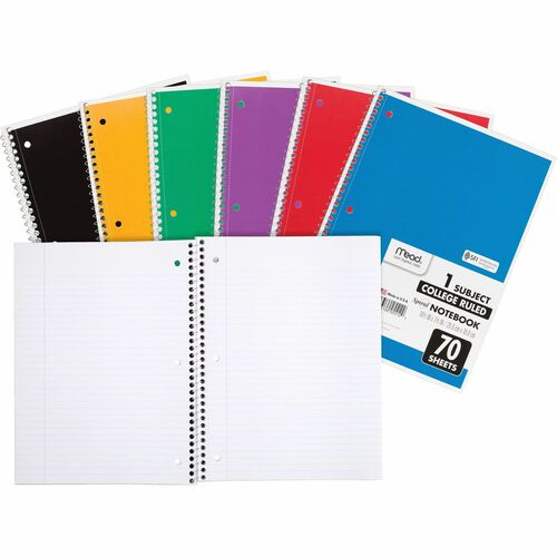 Mead MEA05512BD One-subject Spiral Notebook