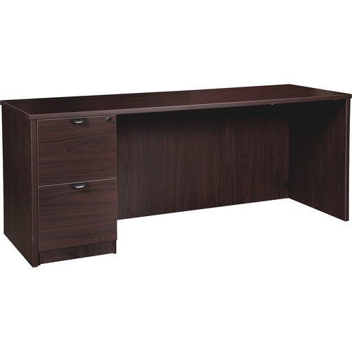 Lorell LLRPC2466LES Prominence 2.0 Left-Pedestal Credenza