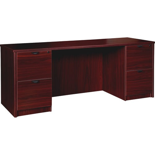 Lorell LLRPC2472MY Prominence 2.0 Double-Pedestal Credenza