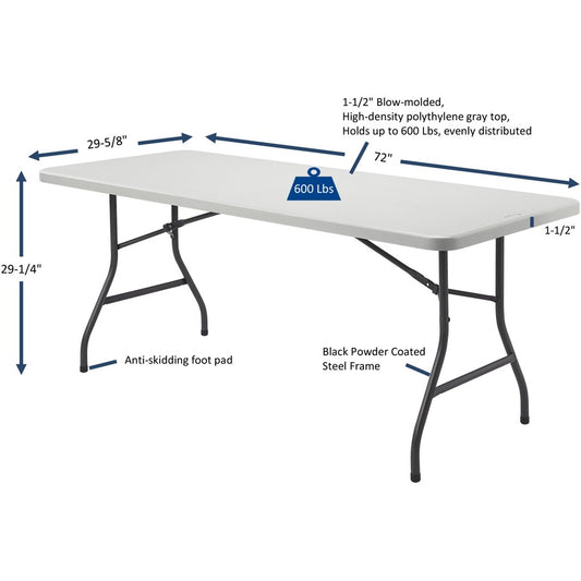 Lorell LLR66655 Ultra-Lite Banquet Table