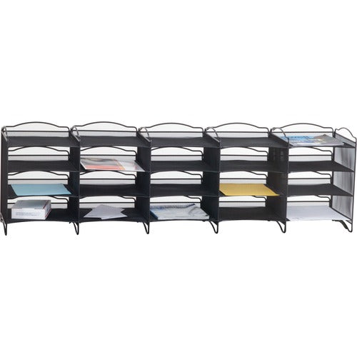 Safco SAF7770BL Onyx Mail Sorter