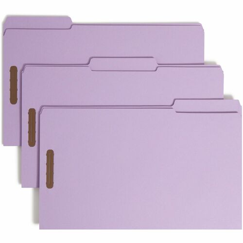 Smead SMD17440 1/3 Tab Cut Legal Recycled Fastener Folder