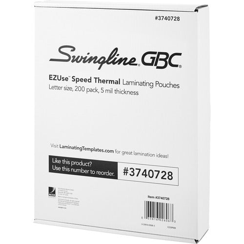GBC GBC3740728 EZUse Speed Format Thermal Laminating Pouches
