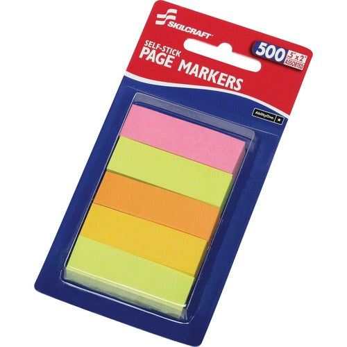 SKILCRAFT® NSN4214751 Self-stick Page Markers