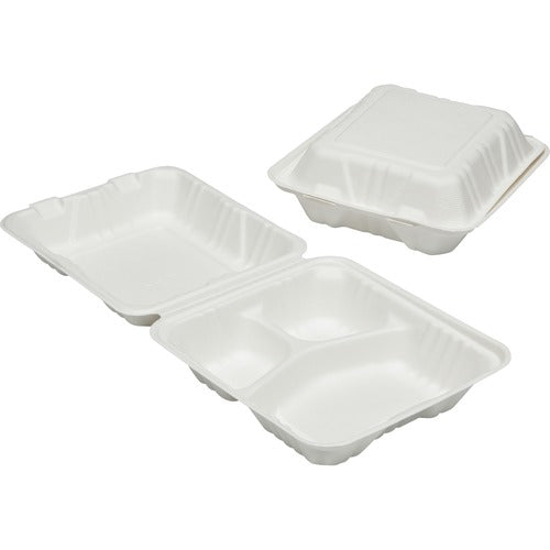 SKILCRAFT® NSN6646905 3-Compartment Hinged Lid Tray