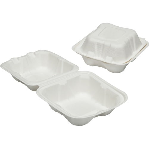 SKILCRAFT® NSN6646906 Hinged Lid Square Food Tray
