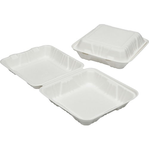 SKILCRAFT® NSN6646907 Hinged Lid Square Food Tray