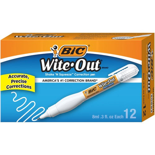 Wite-Out BICWOSQP11BX Wite-Out Shake 'N Squeeze Correction Pen