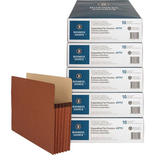 Business Source BSN65792CT Letter Recycled File Pocket