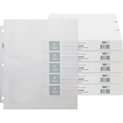 Business Source BSN74550CT Top-Loading Poly Sheet Protectors