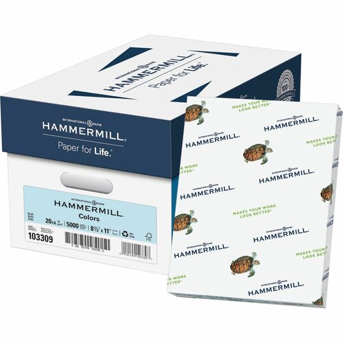 Hammermill HAM103309CT Colors Recycled Copy Paper - Blue