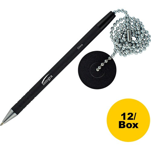 Integra ITA38648BX Antimicrobial Rubber Barrel Counter Pen