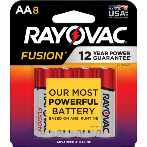 Rayovac RAY8158TFUSK Fusion Advanced Alkaline AA Batteries