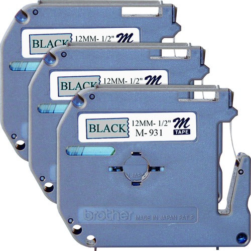 P-touch BRTM931BD Nonlaminated M Series Tape Cartridge