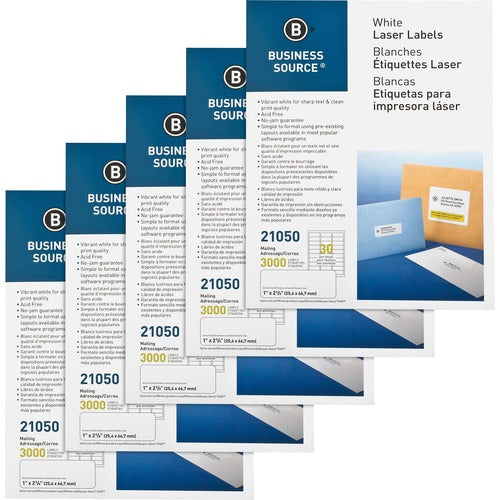 Business Source BSN21050CT Bright White Premium-quality Address Labels
