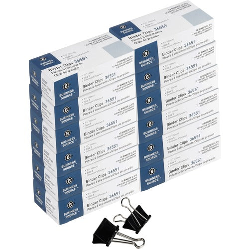Business Source BSN36551CT Fold-back Binder Clips