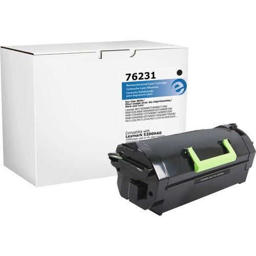 Elite Image ELI76231 Remanufactured High Yield Laser Toner Cartridge 620HA (62D0HA0) - Black - 1 Each