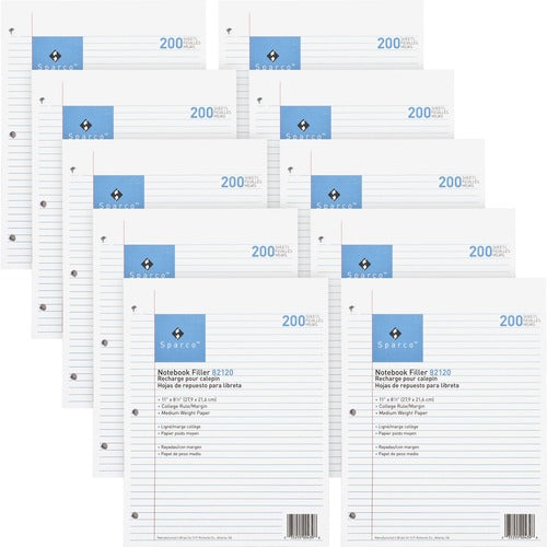 Sparco SPR82120BD Notebook Filler Paper - Letter