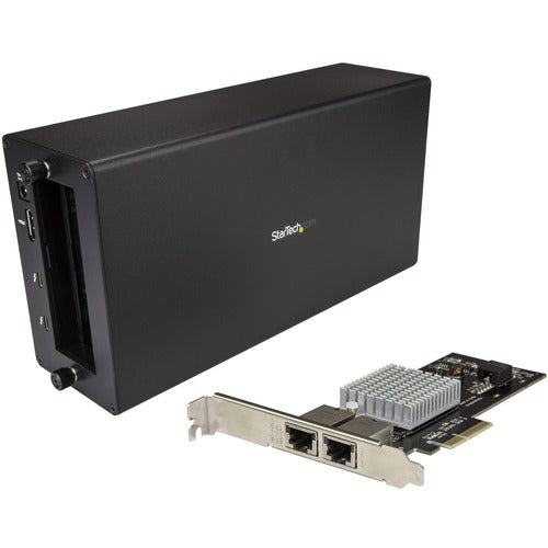 StarTech.com STCBNDTB310GNDP Thunderbolt 3 to 2-port 10GbE NIC Chassis - External PCIe Enclosure Plus Card