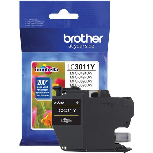 Brother BRTLC3011Y Innobella LC3011Y Original Standard Yield Inkjet Ink Cartridge - Single Pack - Yellow - 1 Each