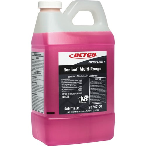 Betco BET2374700 Symplicity FastDraw 18 Sanibet MultiRange Sanitizer