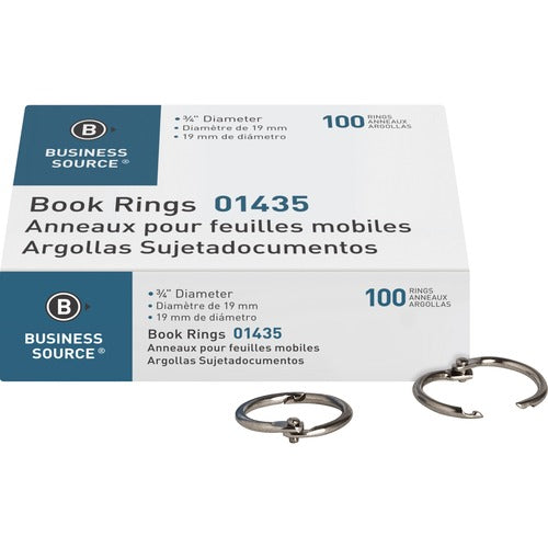 Business Source BSN01435 Standard Book Rings