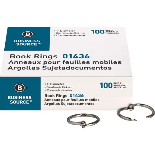 Business Source BSN01436 Standard Book Rings