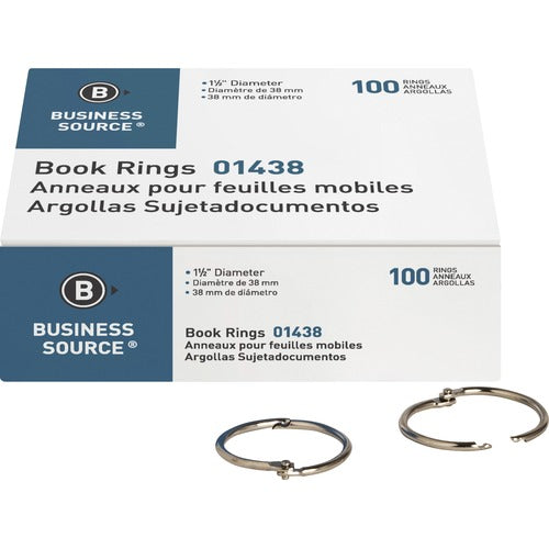 Business Source BSN01438 Standard Book Rings