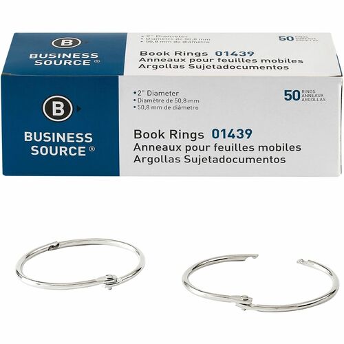 Business Source BSN01439 Standard Book Rings