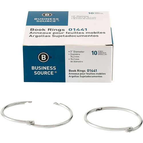 Business Source BSN01441 Standard Book Rings