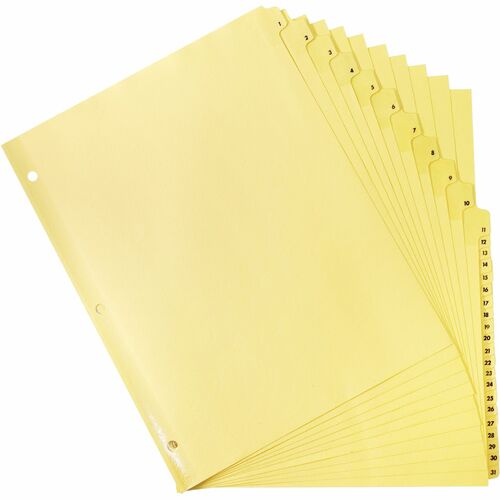 Business Source BSN01808 Preprinted 1-31 Tab Index Dividers